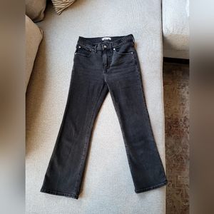 Madewell black Cropped Miniflare jeans